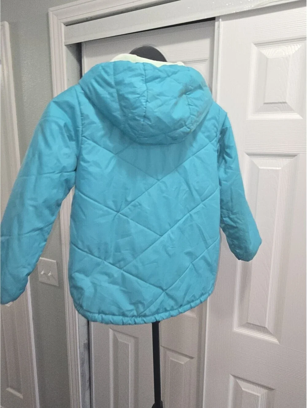 Columbia reversible jacket Kids Size Small Turquoise Aqua Hi-Pile Fleece Winter